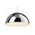 Firstlight 8622CHWH Bistro Chrome and White Ceiling Pendant