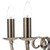 Dar Lighting Dar  MUR0575 Murray 5 Light Antique Brass Ceiling Pendant 