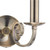 Dar Lighting Dar  MUR0975 Murray 2 Light Antique Brass Wall Light 