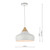 Dar Lighting Dar GAU0102 Gaucho 1 Light Gloss White Ceiling Pendant 