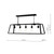 Dar Lighting Dar  ACA0522 Academy 5 Light Black and Glass Box Pendant 