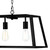 Dar Lighting Dar  ACA0522 Academy 5 Light Black and Glass Box Pendant 