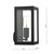 Dar Lighting Dar  ERA0722 Era 1 Light Black Outdoor wall Light 
