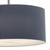 Dar Lighting Dar  ZAR1739 Zaragoza 3 Light Micro Pleat Grey Ceiling Pendant 