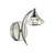 Dar Lighting Dar  LUT0746 Luther 1 Light Satin Chrome Wall Light 