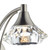 Dar Lighting Dar  LUT0746 Luther 1 Light Satin Chrome Wall Light 
