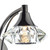 Dar Lighting Dar  LUT0767 Luther 1 Light Black Chrome Wall Light 