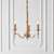 Interiors 1900 CA1P3B Stanford 3 Light Brass Chandelier