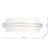 Dar Lighting Dar  SEC372 Sector LED White/Opal Glass Large Wall Light 