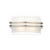 Dar Lighting Dar  SEC072 Sector LED White/Opal Glass Small Wall Light 