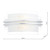Dar Lighting Dar  SEC072 Sector LED White/Opal Glass Small Wall Light 