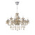 Dar Lighting Dar  RAP1206 Raphael 12 Light Chandelier with Champagne Glass 