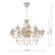 Dar Lighting Dar  RAP1206 Raphael 12 Light Chandelier with Champagne Glass 