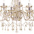 Dar Lighting Dar  RAP1206 Raphael 12 Light Chandelier with Champagne Glass 