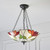 Interiors 1900 70946 Botanica 3 Light Tiffany Inverted Pendant