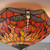 Interiors 1900 70721 Dragonfly Flame Tiffany Flush Fitting