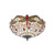 Interiors 1900 70723 Dragonfly Beige Tiffany Flush Fitting