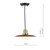 Dar Lighting Dar  HAN0154 Hannover 1 Light Antique Brass/Black Pendant 