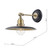 Dar Lighting Dar  HAN0754 Hannover 1 Light Antique Brass/Black Wall Light 