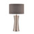 Dar Lighting Dar BOK4232-X Bokara 1 Light Silver Hammered Table Lamp 