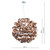 Dar Lighting Dar  RAW1264 Rawley 12 Light Satin Copper Ceiling Pendant 