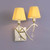 Mantra Lighting Mantra M0348PB/S Siena 2 Light Switched Wall Bracket