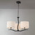 Mantra Lighting Mantra M1151 Eve 3 Light Antracite Ivory Pendant