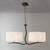 Mantra Lighting Mantra M1150 Eve 4 Light Antracite Ivory Pendant