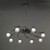 Mantra Lighting Mantra M0800BC Fragma 8 Light Black Chrome Ceiling Pendant