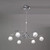 Mantra Lighting Mantra M0801 Fragma 6 Light Polished Chrome Ceiling Pendant