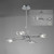 Mantra Lighting Mantra M1453 Eclipse 4 Light Chrome Semi-Flush Ceiling Pendant