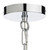 Dar Lighting Dar  NOL0108 Nolan 1 Light Polished Chrome Ceiling Pendant 