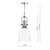 Dar Lighting Dar  NOL0108 Nolan 1 Light Polished Chrome Ceiling Pendant 