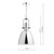 Dar Lighting Dar  NOL0150 Nolan 1 Light Polished Chrome Ceiling Pendant 