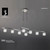 Mantra Lighting Mantra M1840 Ice 8 Light Polished Chrome Ceiling Pendant