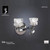 Mantra Lighting Mantra M1844/S Ice 2 Light Switched Polished Chrome Wall Light