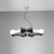 Mantra Lighting Mantra M1551 Ora 8 Light Black Lacquer Decorative Pendant