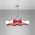 Mantra Lighting Mantra M1561 Ora 8 Light Red Lacquer Decorative Pendant