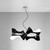 Mantra Lighting Mantra M1552 Ora 8 Light Black Lacquer Decorative Pendant
