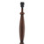 Dar Lighting Dar  HAY4947 Hayward 1 Light Dark Wood Floor Lamp 