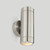 Saxby Lighting Saxby ST5008S Odyssey IP65 2 Light Steel GU10 wall fitting