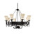 Searchlight 0818-8BK Cartwheel 8 Light black ceiling fitting