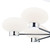 Dar Lighting Dar  SYS0650 System 6 Light Polished Chrome Flush Fitting. 