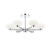 Dar Lighting Dar  SYS0650 System 6 Light Polished Chrome Flush Fitting. 