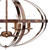Dar Lighting Dar  SYM0664 Symbol 6 Light Dappled Copper Ceiling  Pendant 
