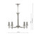 Dar Lighting Dar AMB0546 Ambassador 5 Light Satin Chrome Dual Mount Pendant 
