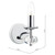 Dar Lighting Dar  OLE0750 Oleana 1 Light Polished Chrome Wall Light 