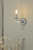 Dar Lighting Dar  OLE0750 Oleana 1 Light Polished Chrome Wall Light 