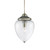 Searchlight 1091AB Lanterns 1 Light Brass/Glass Pendant