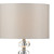 Dar Lighting Dar OLE4250 Oleana 1 Light Polished Chrome Table Lamp 